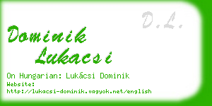 dominik lukacsi business card