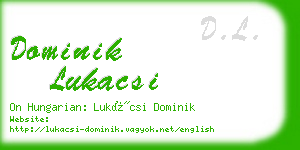dominik lukacsi business card